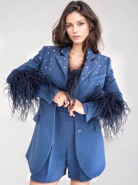 Aura in Moonlight blazer