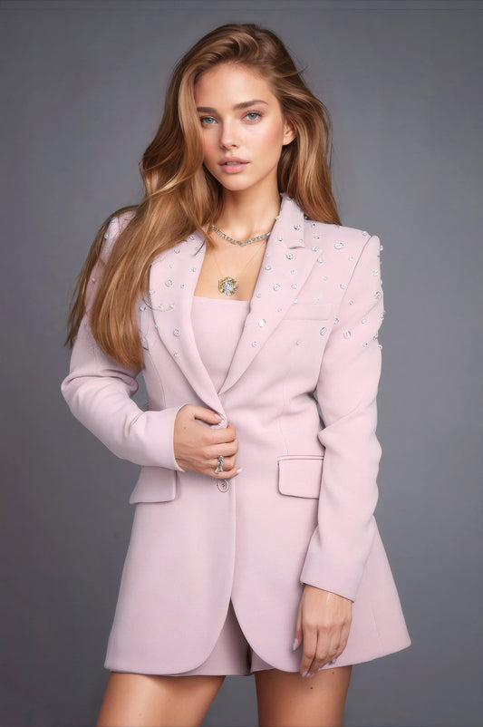 Preciossa in rose blazer