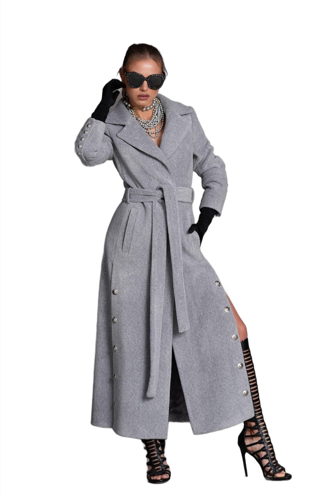 Carry  in Business Grey coat