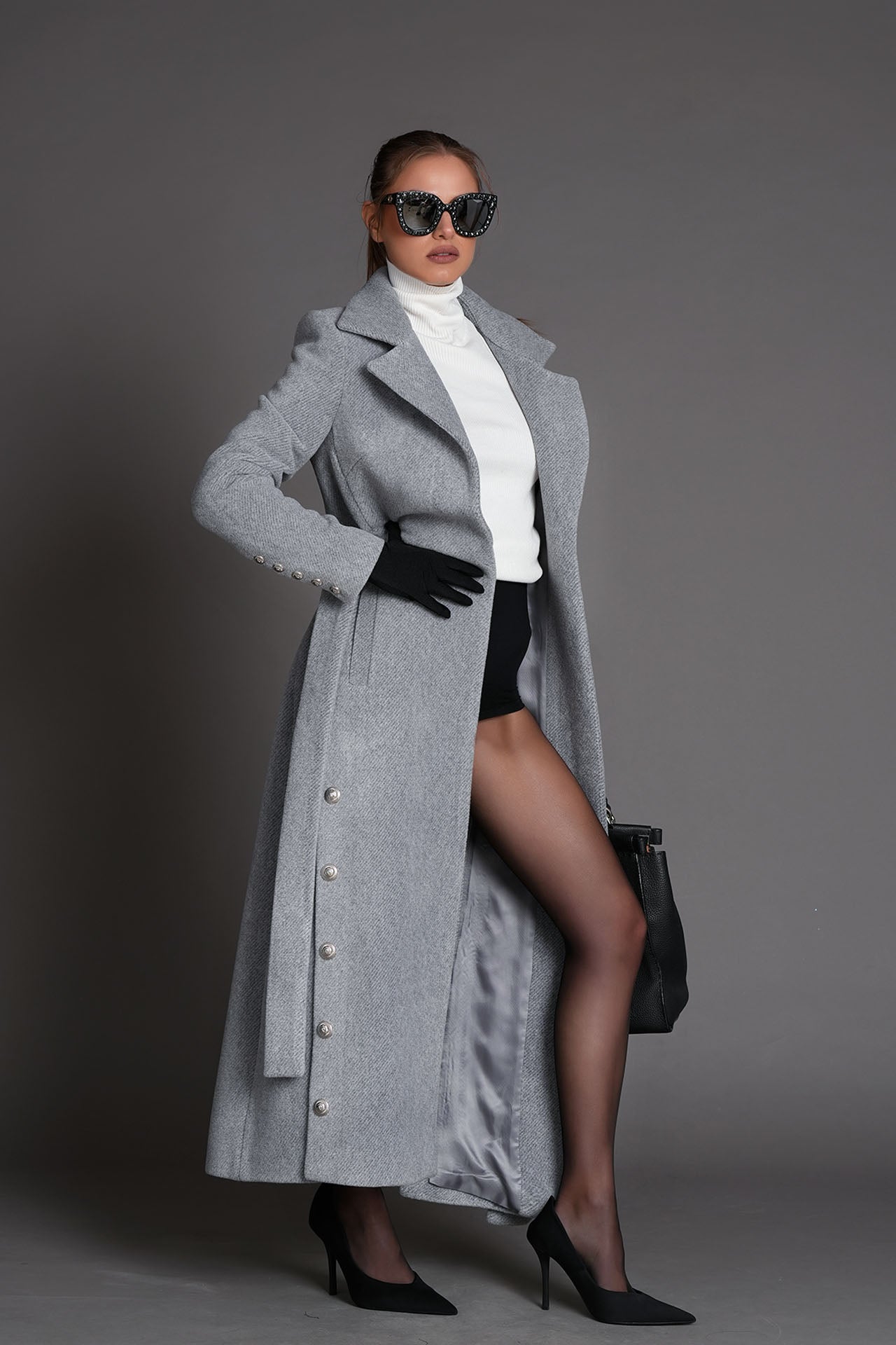 Carry  in Business Grey coat